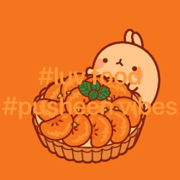 cute Pusheen widget luv food vibes