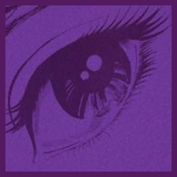 purple eyes