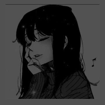 anime girl with black hair 