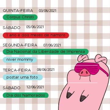 calendar pig