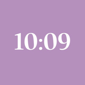 purple clock yay