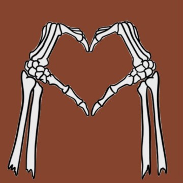 skeleton heart