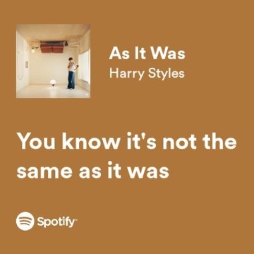 As It was