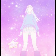 anime girl sparkle
