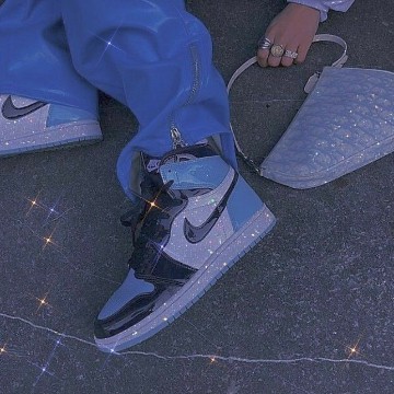blue shoe