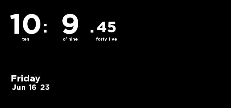 Digital clock
