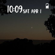 Sunset moon