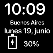 hora, bateria, dia y ciudad