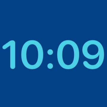 blue clock