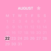 Pink calendar