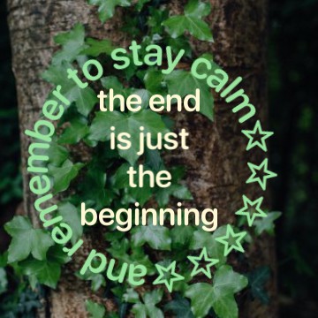 cute green nature quote