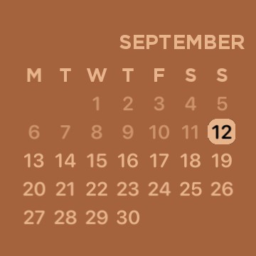 Coffee Brown Calendar