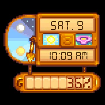 Stardew Valley Clock
