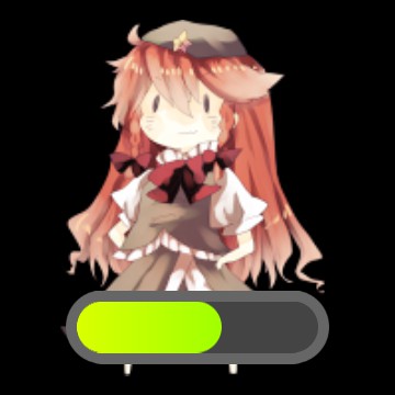 Revamped Touhou Battery Widget - Hong Meiling