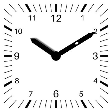 square white clock