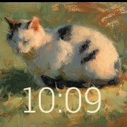 Cat clock