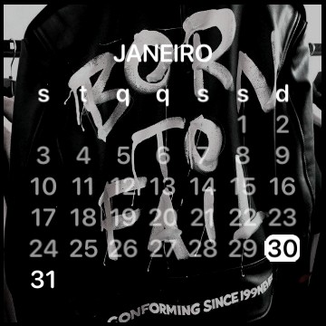 calendrio :