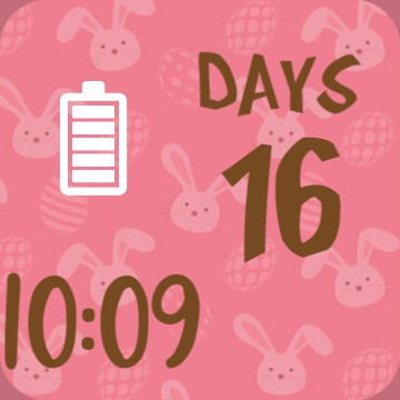 countdown,battery,clock widget