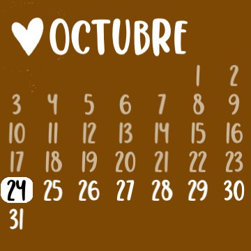 brown calendar