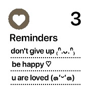 reminder/notes