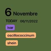 green calendar