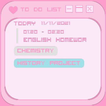 Pink cute To do list Copy