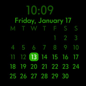 Small calendar