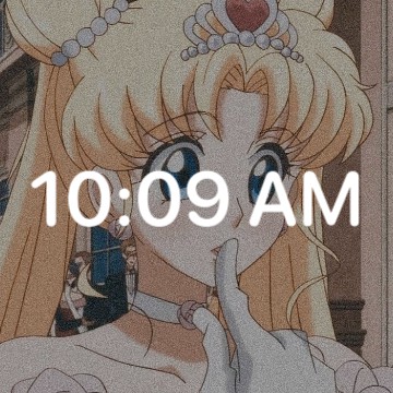 sailor moon clock