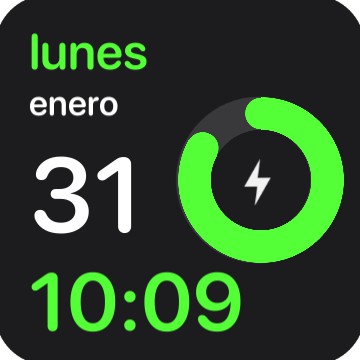 Battery + date + time GREEN Copy