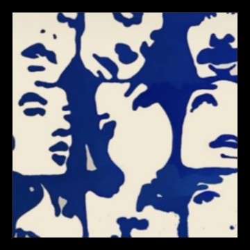 blue faces