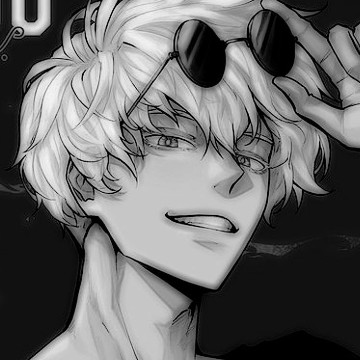 gojo black and white