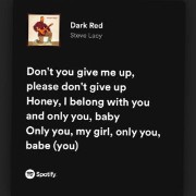 dark red lyrics