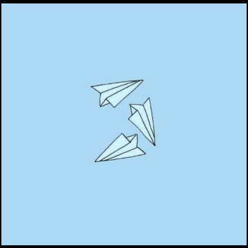 Baby blue kites