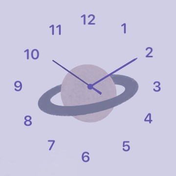 Lilac clock