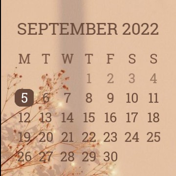 brown and beige calendar