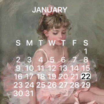 coquette calendar 