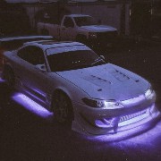 purple car 