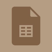 beige Google sheets