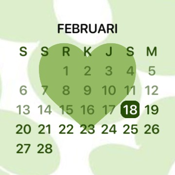Date green pastel
