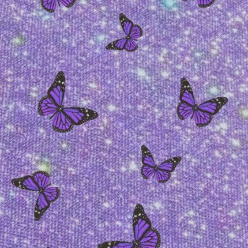 glitter violet butterflies