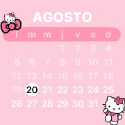 hello Kitty calendar widget