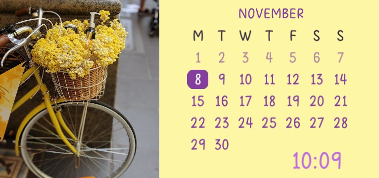 2  calendar yellow