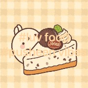 cute Pusheen widget luv food vibes