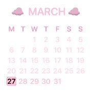 pink calendar