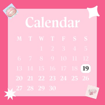Cute calendar