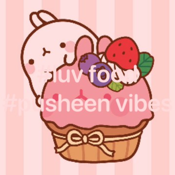 cute Pusheen widget luv food vibes