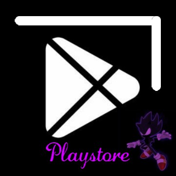 Black Play Store icon for 