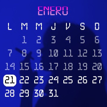 calendario azul