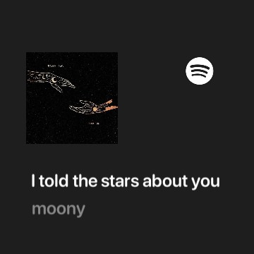 i told the moon about you
