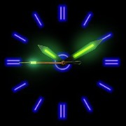 Neon clock face  Copy